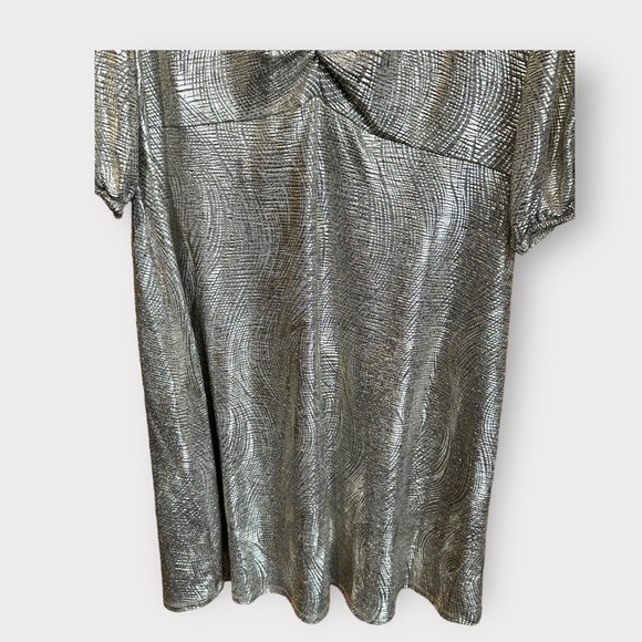 Foil Mini Dress Size 16 Papaya Party Dress New occasion sparkle pattern … - Picture 3 of 8